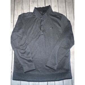 Under Armour Golf ColdGear 1/4 Snap Pullover Men's XXL Gray Textured